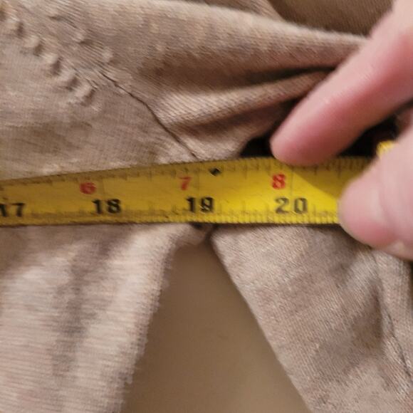 Vtg Floral Embroidered Women's Cadigan Sweater Tan & Pink Size M Ppreppy Boho - Picture 7 of 10